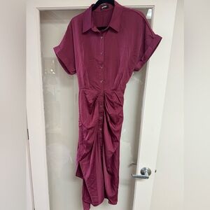 NWT BTFBM Women's Collared Button Maxi Dress Size L